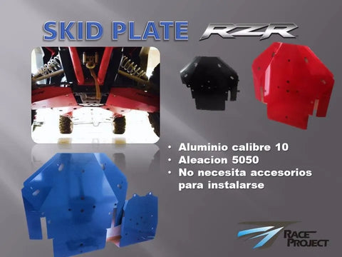 SKITPLATE  RZR POLARIS 1OOO & TURBO  2 PLAZAS